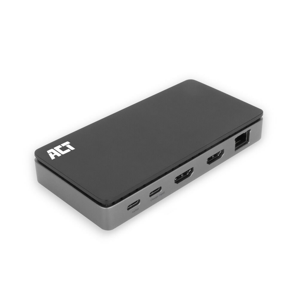 ACT AC7093 | USB-C 4K Dockingstation | 2x HDMI + Ethernet + USB-C/USB-A + PD | 1 m Kabel