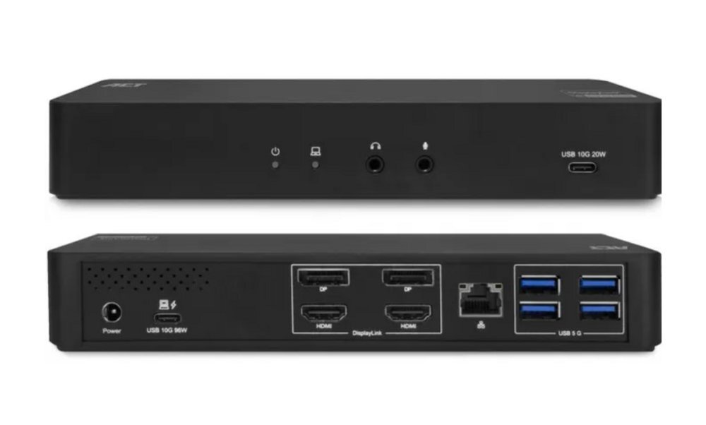ACT AC7160 | 4K-Dockingstation & Port-Replikator | USB-C 3.2 Gen 2 | Schwarz
