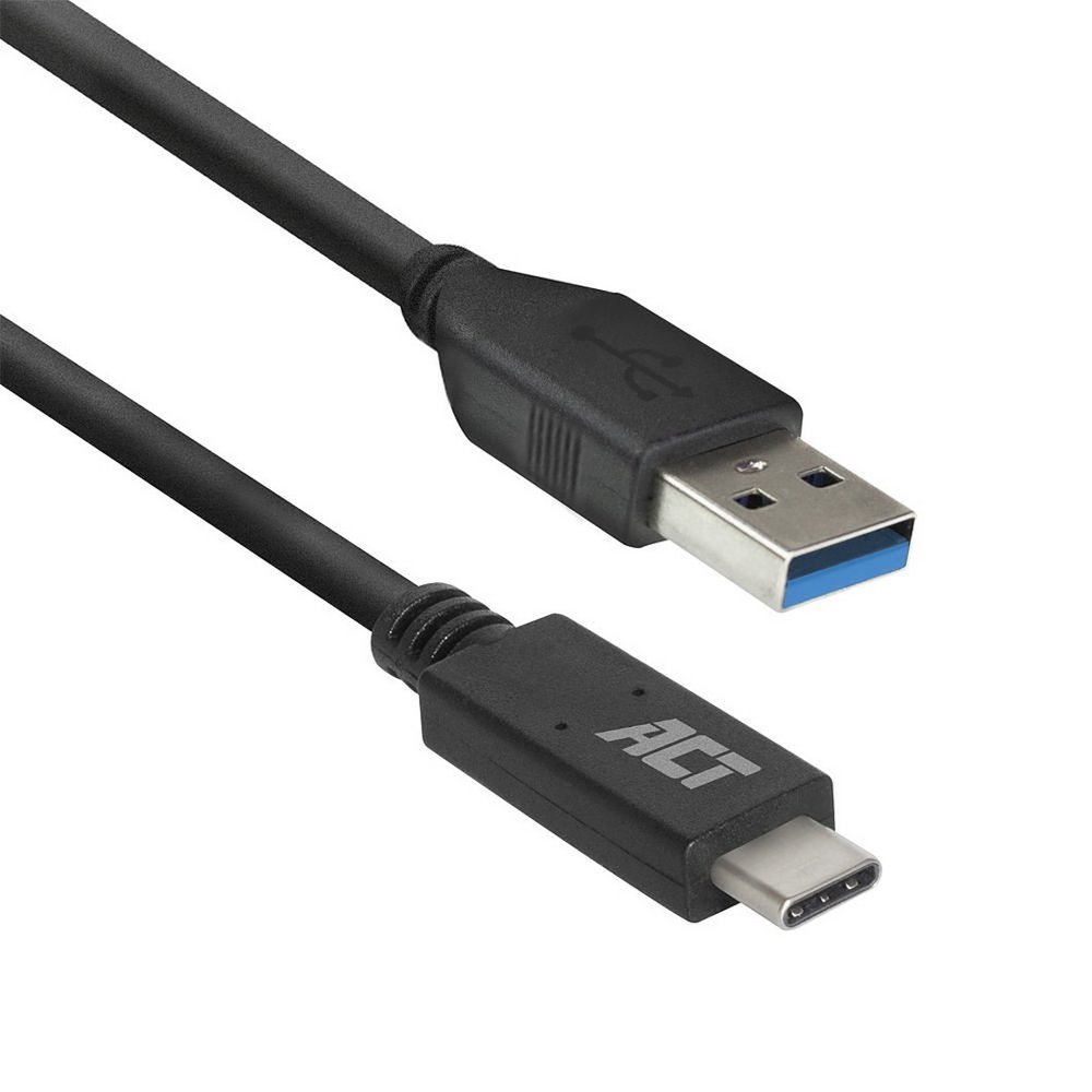ACT AC7416 USB Kabel 1 m USB 3.2 Gen 1 (3.1 Gen 1) USB C USB A Schwarz