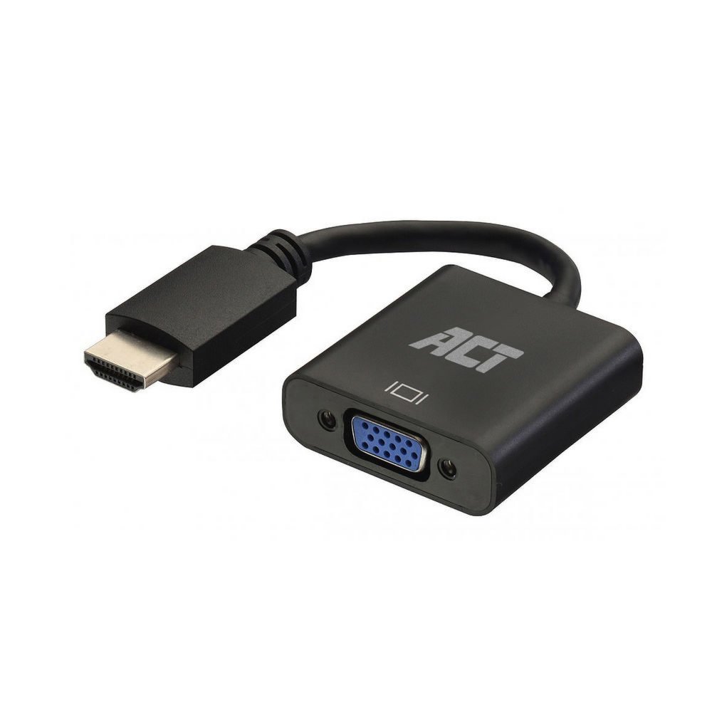 ACT AC7535 | HDMI-zu-VGA-Adapter | 0,23 m | Schwarz