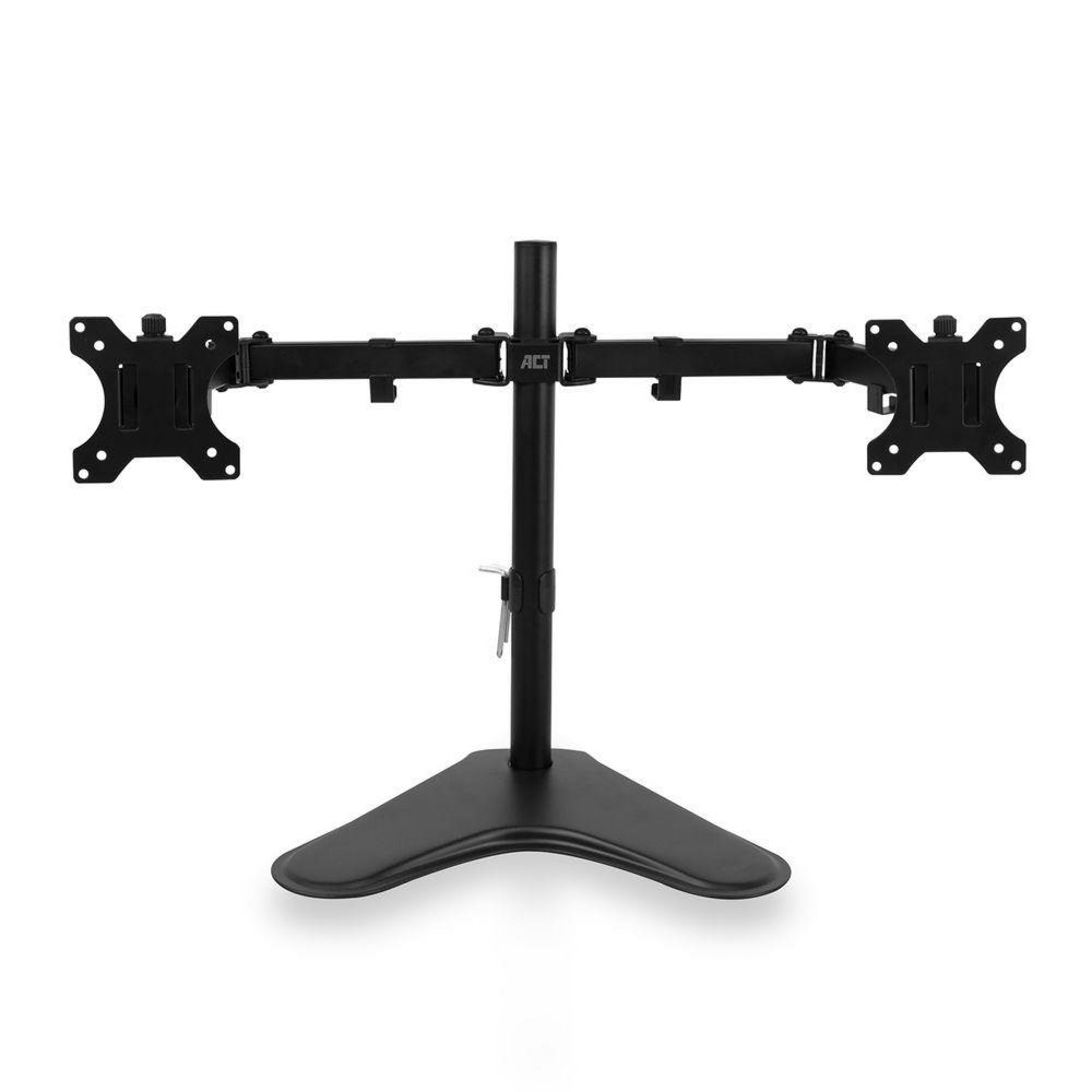 ACT AC8320 | Verstellbare Monitor-Tischhalterung | Bis zu 32 Zoll | Max. 8 kg | VESA 100x100 | Für 2 Monitore