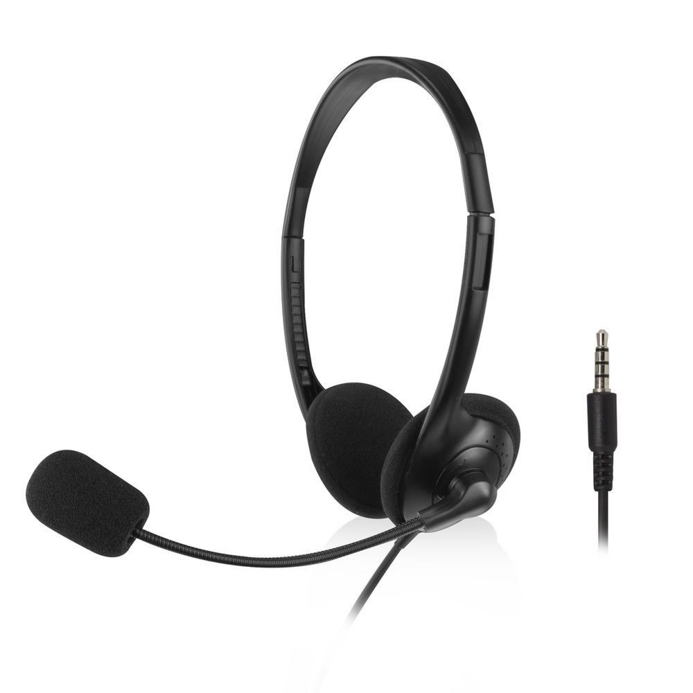 ACT AC9330 | On-Ear-Headset mit Mikrofon | Schwarz