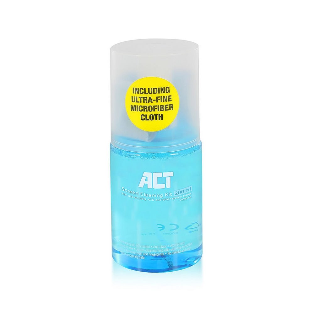 ACT AC9516 Bildschirmreiniger inklusive Mikrofasertuch | 200 ml