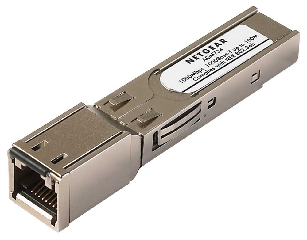 NETGEAR AGM734 | SFP Transceiver Modul | 1000 Mbit/s | Kupfer | RJ45 | 100 m