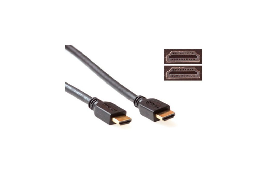 ACT AK3791 | 1,8 m High Speed ​​HDMI Kabel | HDMI Typ A auf Typ A | Schwarz