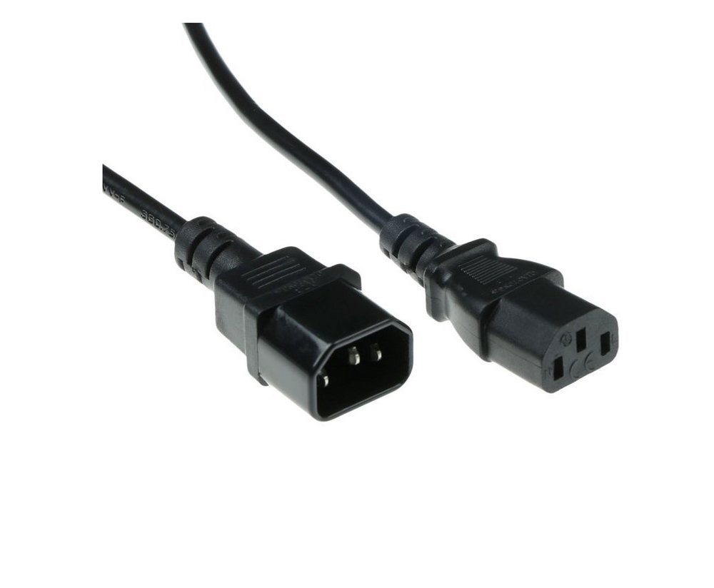 Microconnect AK 5029 | Stromkabel | C13 auf C14 | 0,6 m | 250 V / 10 A | Schwarz