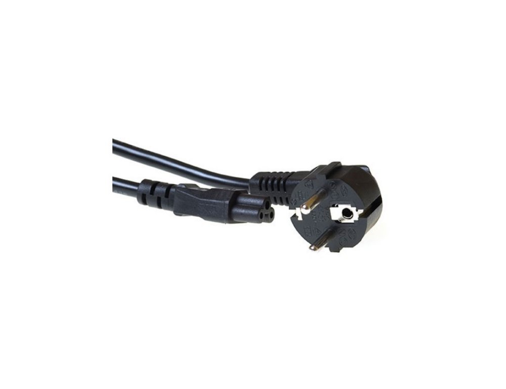 ACT AK5144 Stromkabel | CEE7/7 Stecker (rechtwinklig) auf C5 | 2,00 m | Schwarz | 230V | 2,5A
