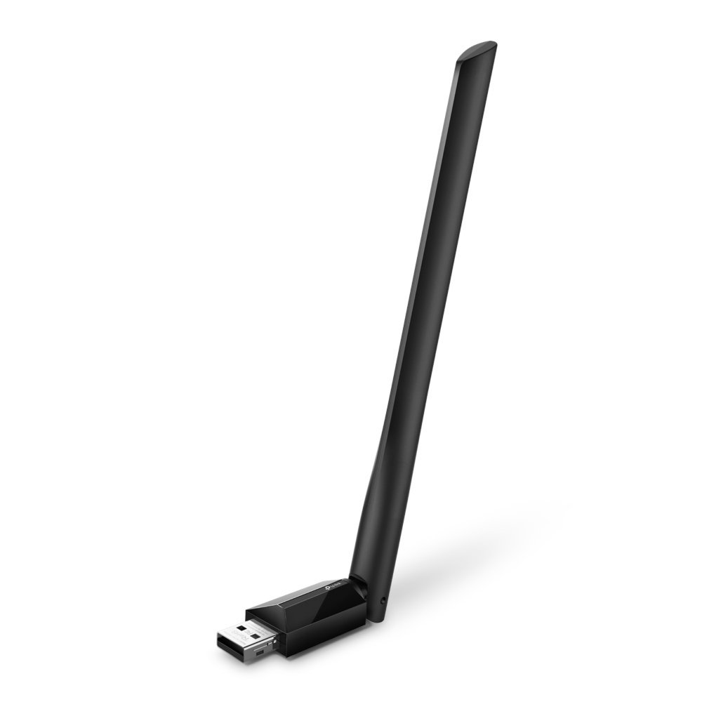 TP-Link Archer T2U Plus | Wi-Fi 5 USB-Adapter | Dual-Band 2,4 GHz (200 Mbit/s) / 5 GHz (433 Mbit/s) | 5 dBi High-Gain-Antenne | USB 2.0