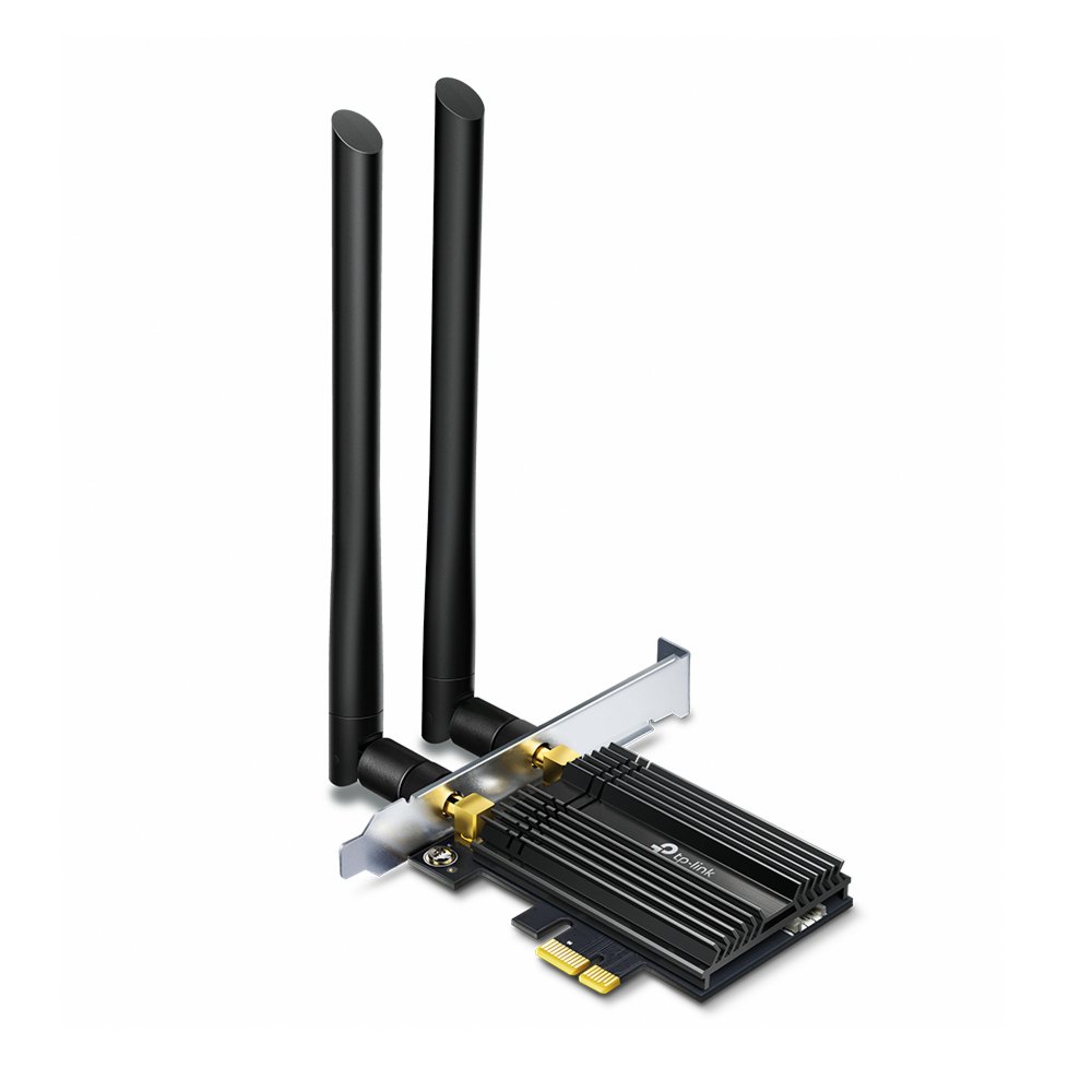TP-Link Archer TX50E | Wi-Fi 6 PCIe-Adapter | 2402 Mbit/s (5 GHz) + 574 Mbit/s (2,4 GHz) | Bluetooth 5.0 | PCIe x1