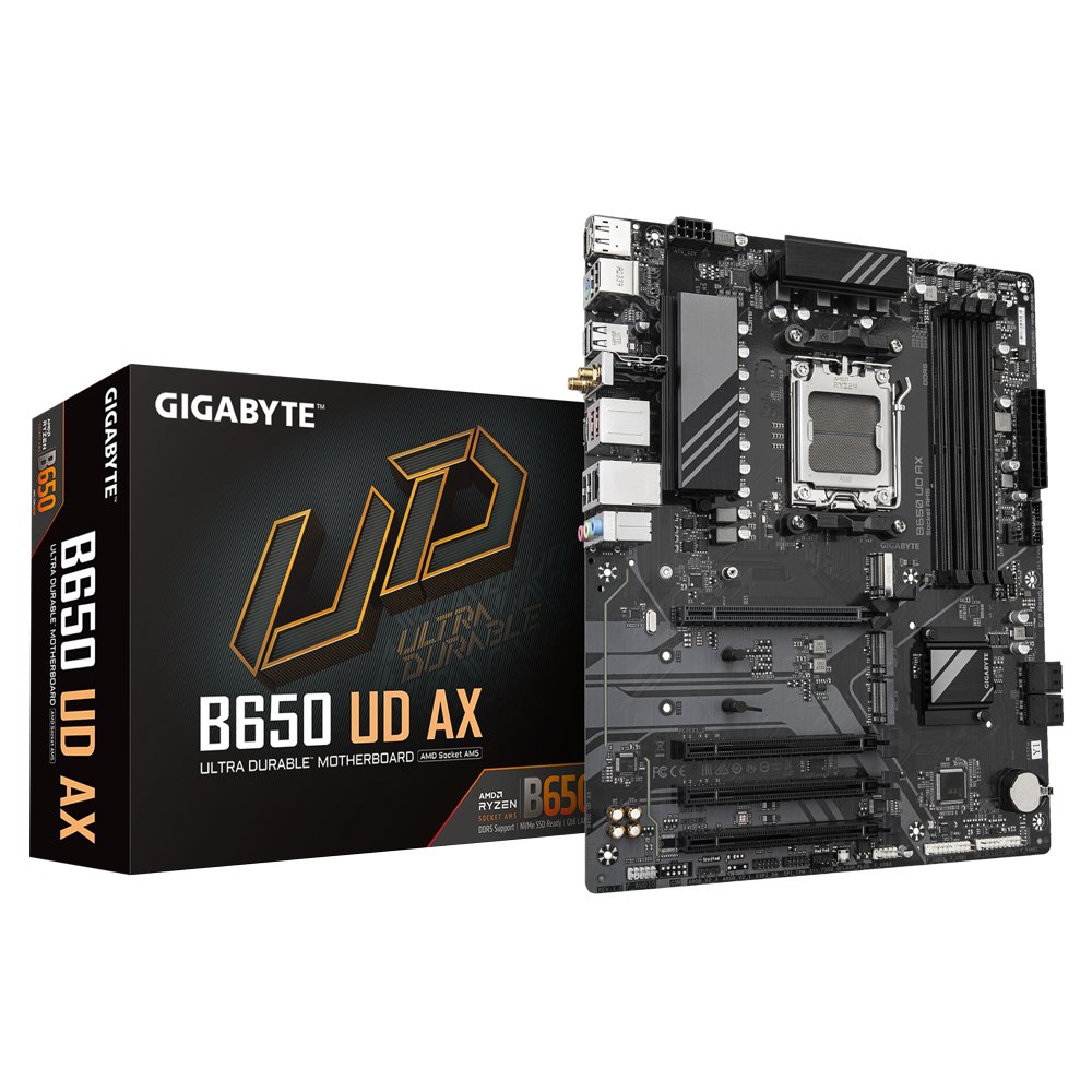 Gigabyte B650 UD AX | Sockel AM5 | AMD B650 | 4xDDR5 | ATX | Mainboard