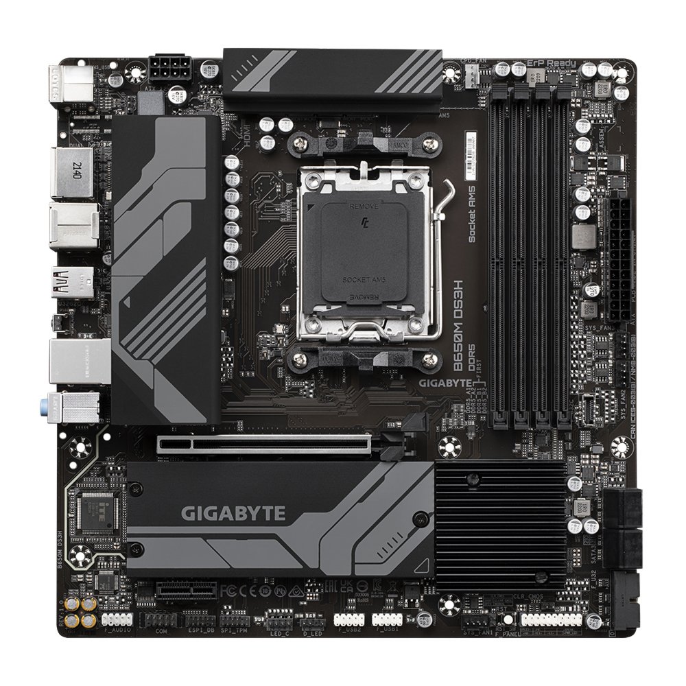 Gigabyte B650M DS3H | Sockel AM5 | AMD B650 | 4xDDR5 | Micro-ATX | Mainboard