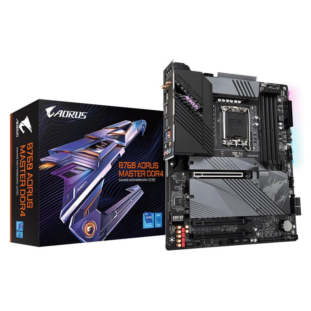 Gigabyte B760 AORUS MASTER DDR4 (rev. 1.0) | Sockel LGA 1700 | Intel B760 | 4xDDR4 | ATX | Mainboard