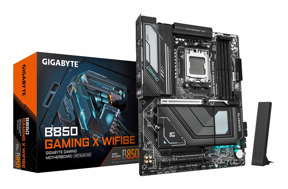 Gigabyte B850 GAMING X WIFI6E | Sockel AM5 | AMD B850 | 4xDDR5 | ATX | Mainboard
