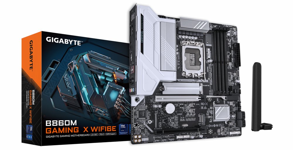 Gigabyte B860M GAMING X WIFI6E | Socket LGA 1851 (V1) | Intel B860 | 4xDDR5 | Micro ATX | Motherboard
