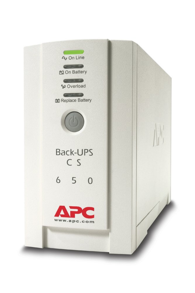 APC Back-UPS CS BK650EI | 650 VA / 400 W | 4x IEC C13 Steckdosen | Line-Interactive | AVR Spannungsregelung | USB- & Serielle Anschlüsse | LED-Statusanzeige