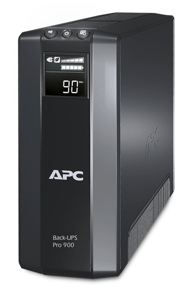 APC Back-UPS Pro BR900G-GR | 900 VA USV mit LCD-Display | 5 Anschlüsse | AVR Technologie | Erweiterter Schutz vor Spannungsschwankungen