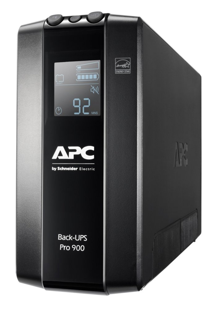 APC Back-UPS Pro BR900MI | 900 VA | 6x IEC C13 Steckdosen | AVR Spannungsstabilisierung | LCD-Statusanzeige