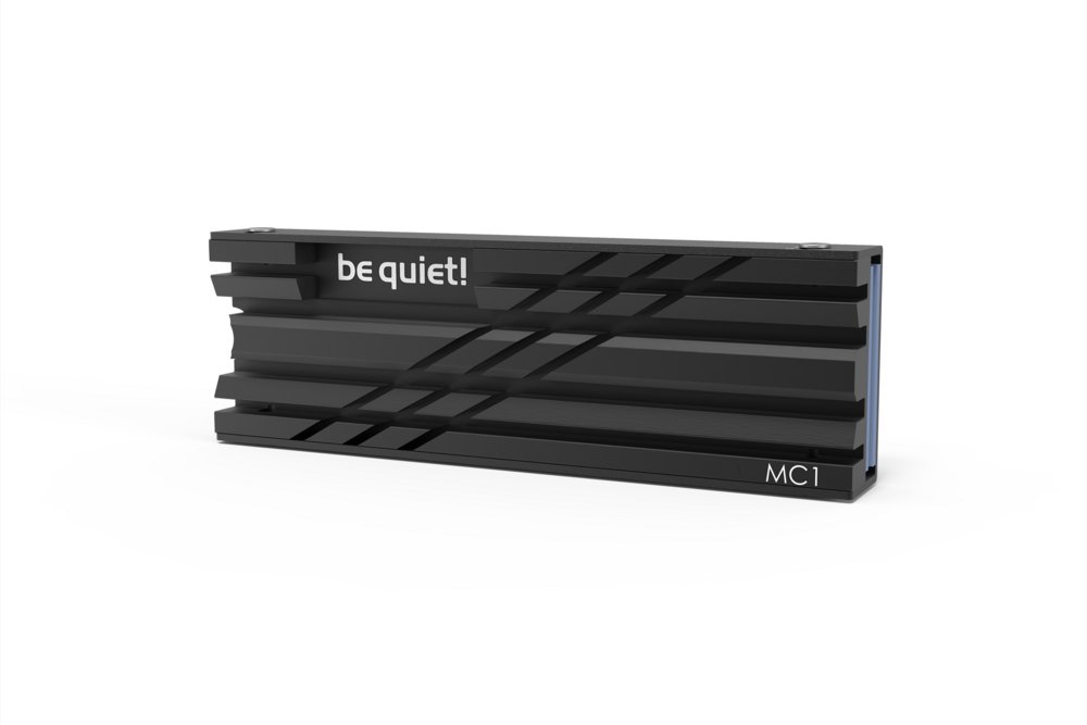 be quiet! MC1 | M.2 SSD Kühlkörper | Passive Kühlung | Aluminium | Schwarz