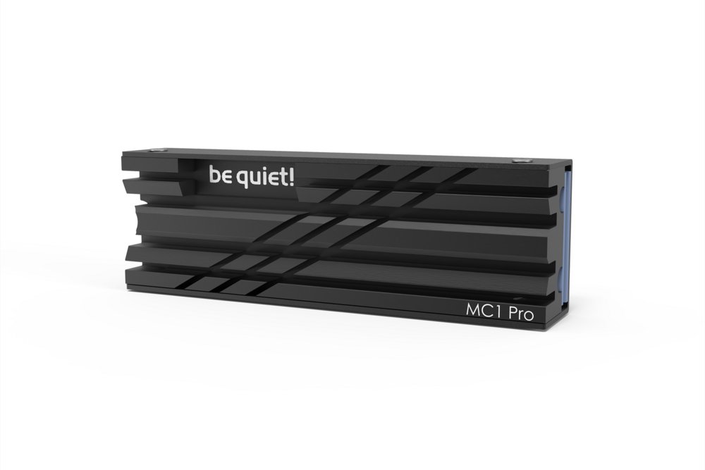 be quiet! MC1 PRO | M.2 SSD Kühlkörper | Doppelkühler | Aluminium | Schwarz