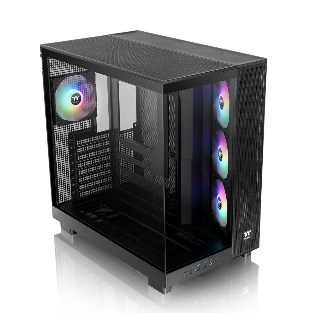 Thermaltake View 380 XL TG ARGB | Mid Tower Gehäuse | Schwarz (CA-11E-00M1WN-00)