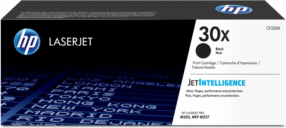 HP 30X Schwarz LaserJet Tonerkartusche mit hoher Reichweite