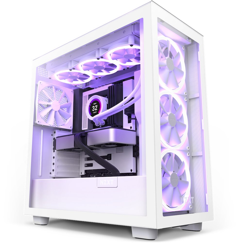 NZXT H7 Elite RGB | ATX Midi-Tower-Gehäuse | Weiß