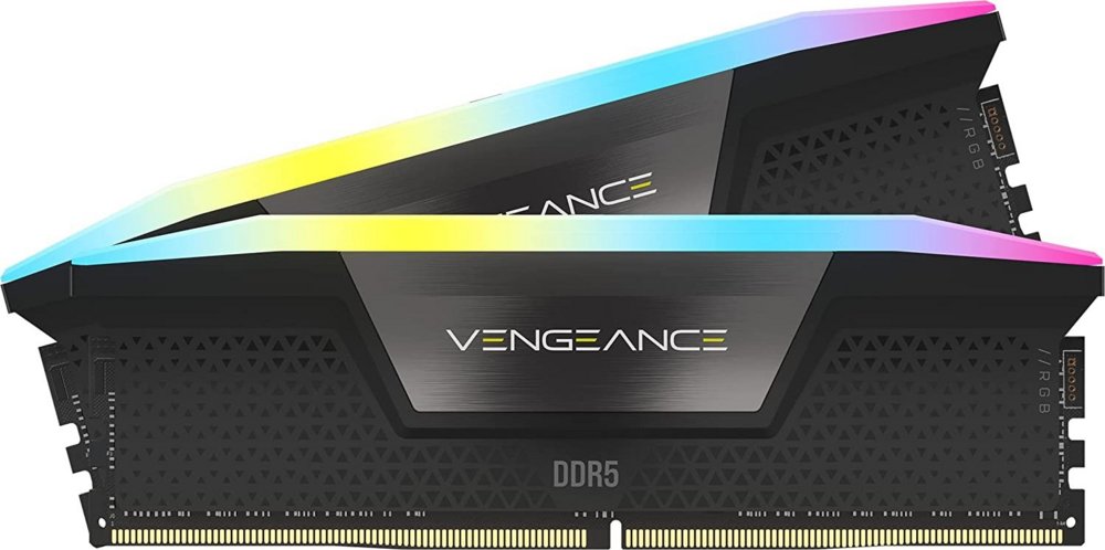 Corsair Vengeance RGB Schwarz | 32 GB (2×16 GB) DDR5 | 5200 MHz | DIMM | CL40 | Speicherkit | RAM