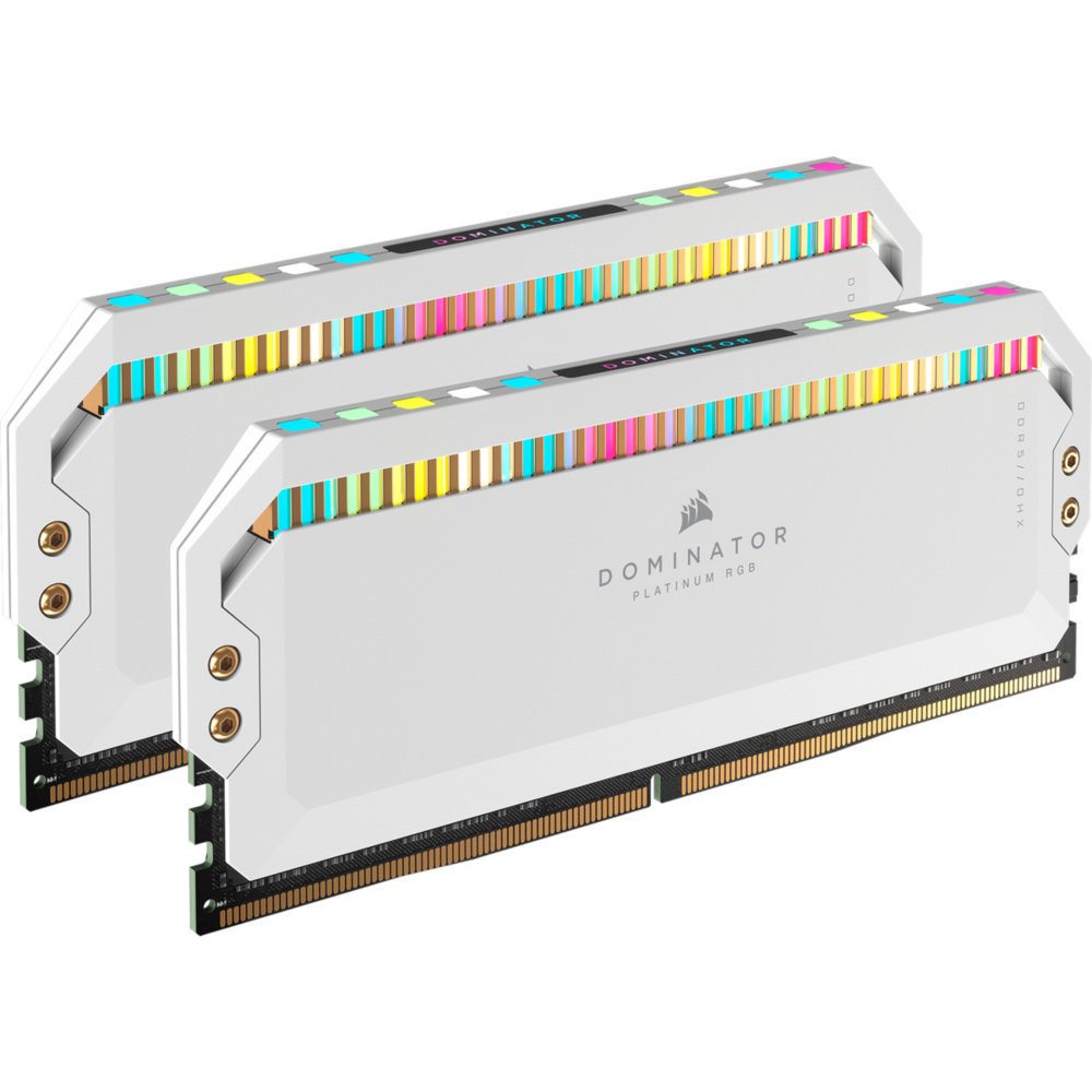 Corsair Dominator Platinum RGB Weiß | 64GB 2x32GB DDR5 | 5200MHz | DIMM | CL40 | Speicher­modul | RAM