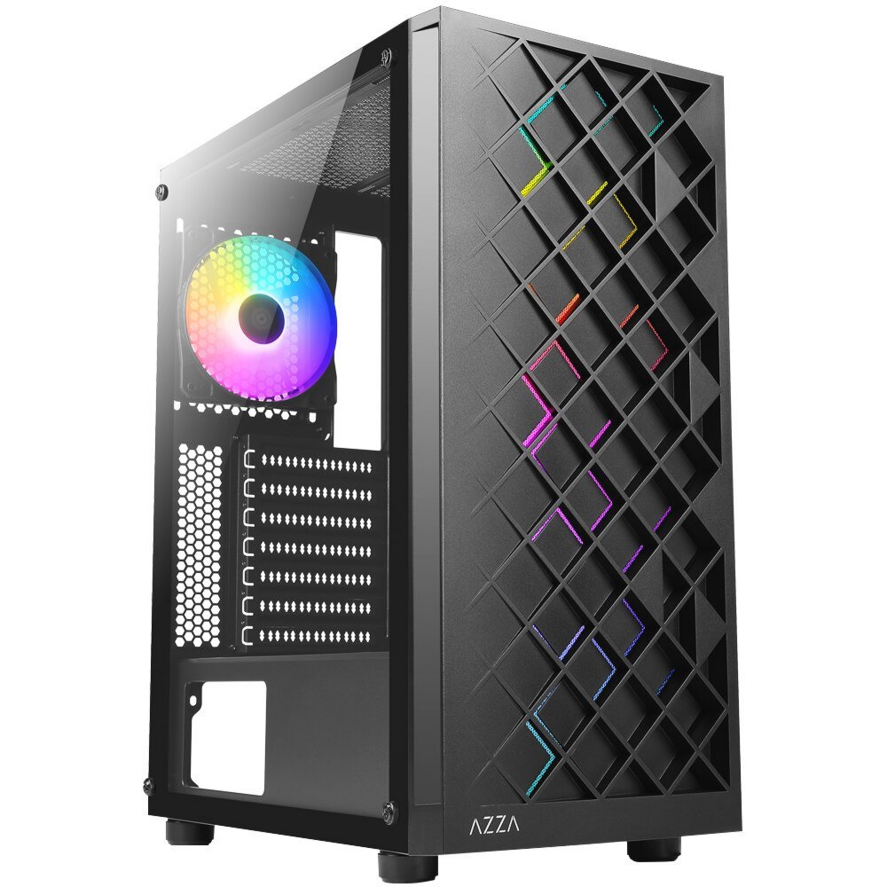 Azza Spectra RGB | Midi Tower-Gehäuse | Schwarz