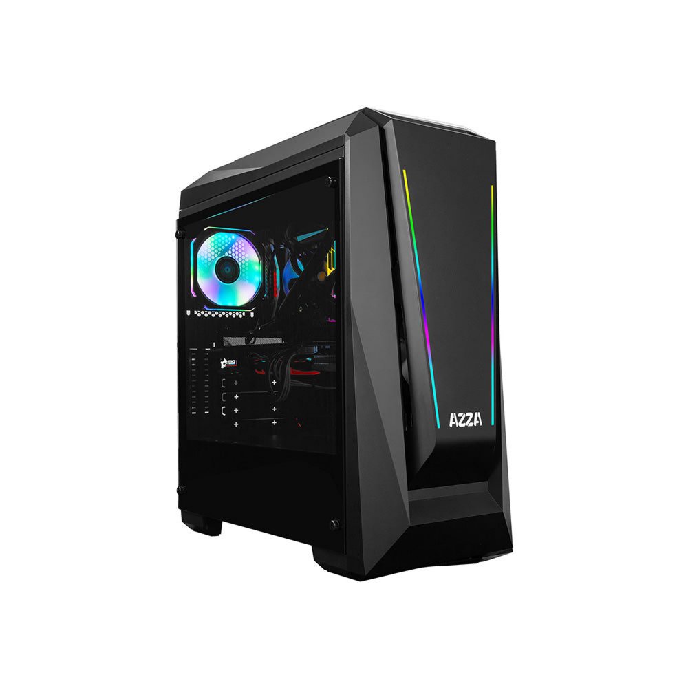 Azza Chroma 410A RGB | Midi-Tower-Gehäuse | Schwarz