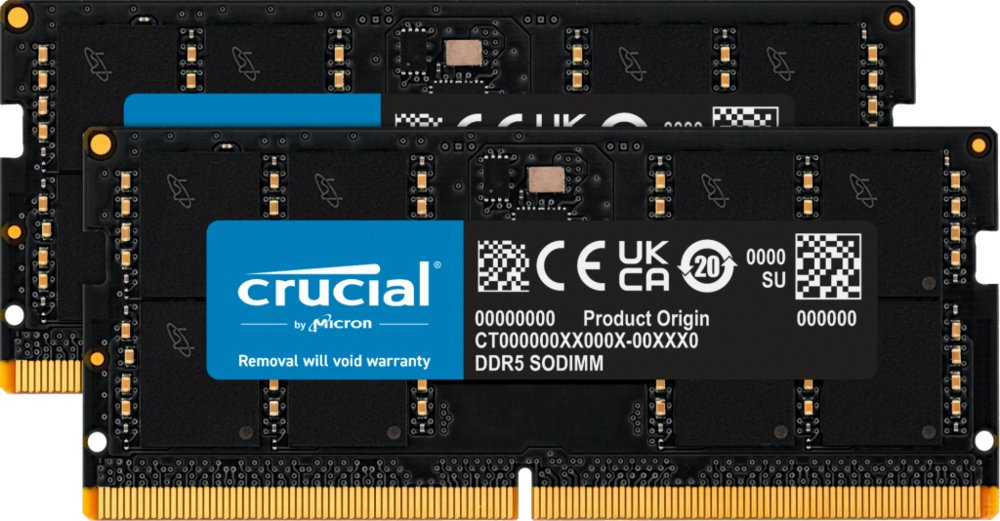 Crucial | 64GB 2x32GB DDR5 | 4800MHz | SODIMM | CL40 | Speicher­modul | RAM