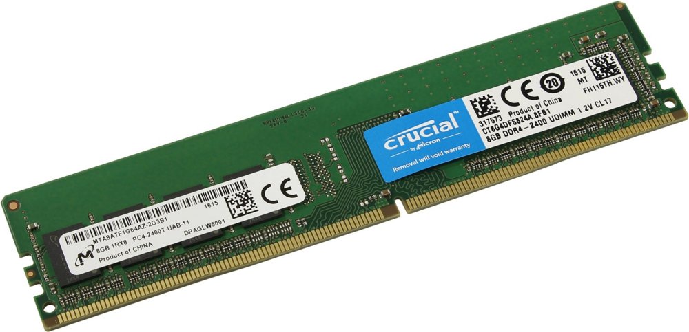 Crucial | 1x8GB DDR4 | 2400MHz | DIMM | CL17 | Speicher­modul | RAM