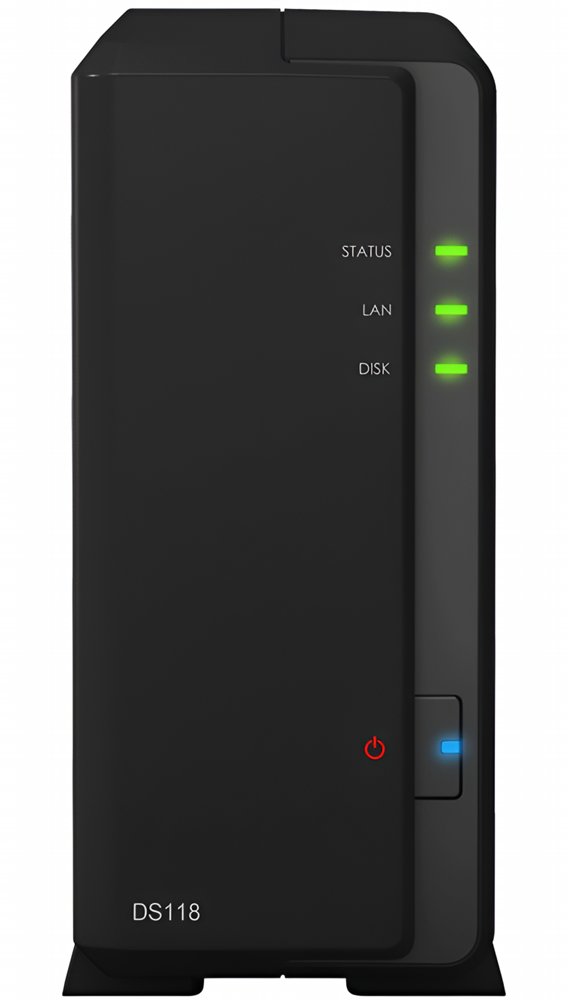 Synology DiskStation DS118 NAS | Inklusive 2TB HDD | Schwarz