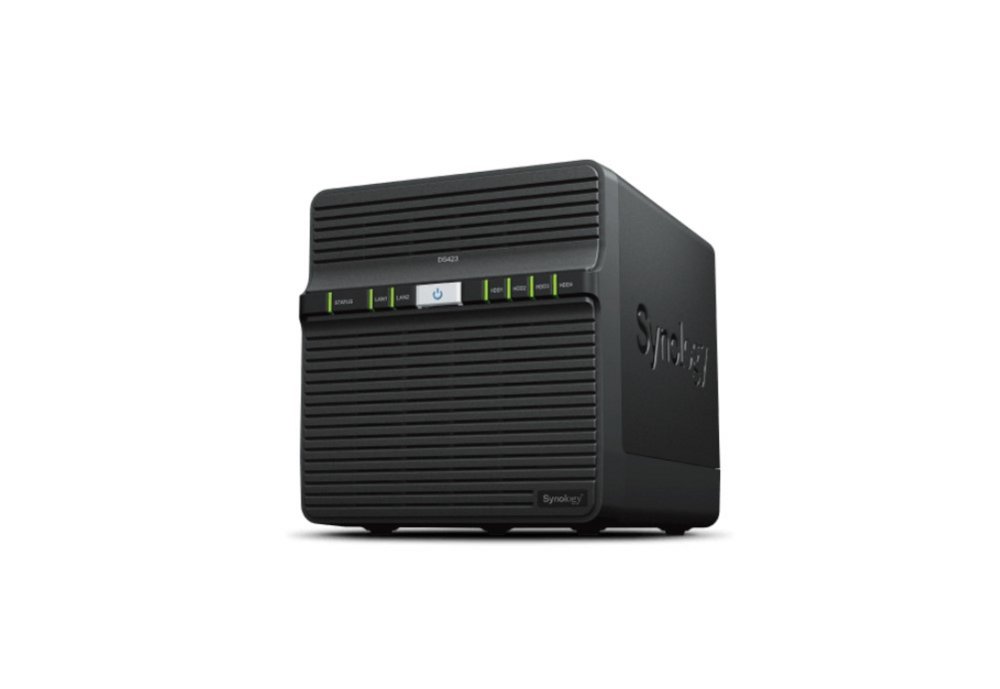 Synology DiskStation DS423 NAS | 4 Laufwerkseinschübe | Realtek RTD1619B | 2x Gigabit Ethernet | Desktop | Schwarz