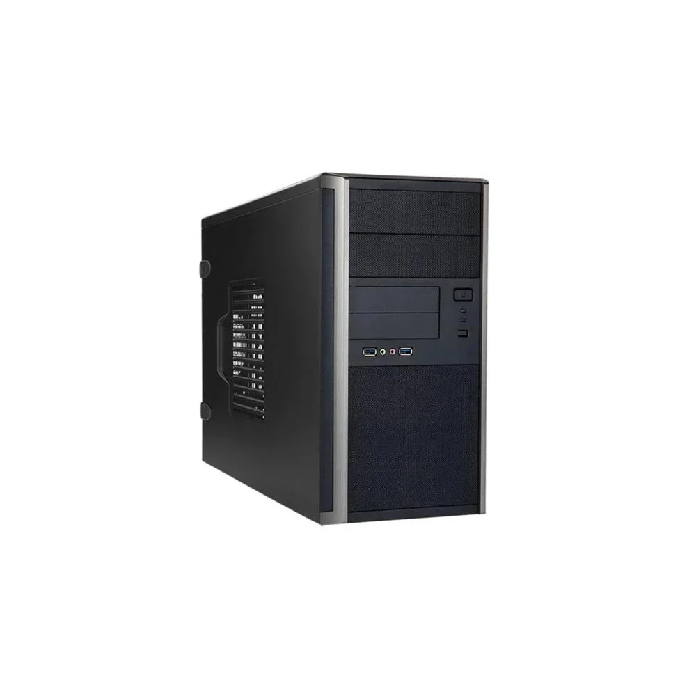 InWin EM035 | M-ATX Gehäuse | Inklusive 350W Netzteil | Echte Wattleistung | Schwarz