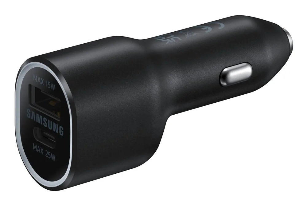 Samsung EP-L4020 | Autoladegerät 25W USB-C & USB-A | Schwarz