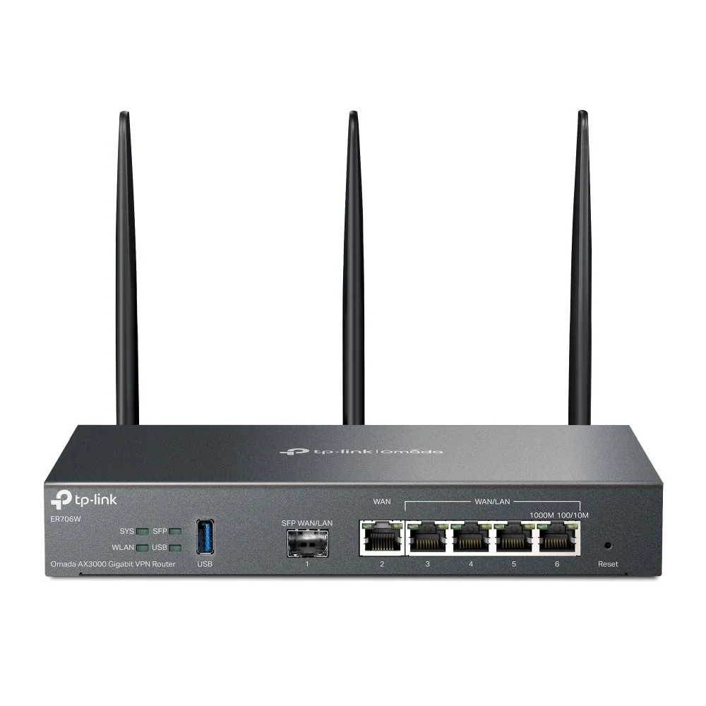 TP-Link Omada AX3000 Gigabit VPN | WiFi 6 Router | Gigabit Ethernet Dualband (2,4 GHz / 5 GHz) | 2400 Mbit/s