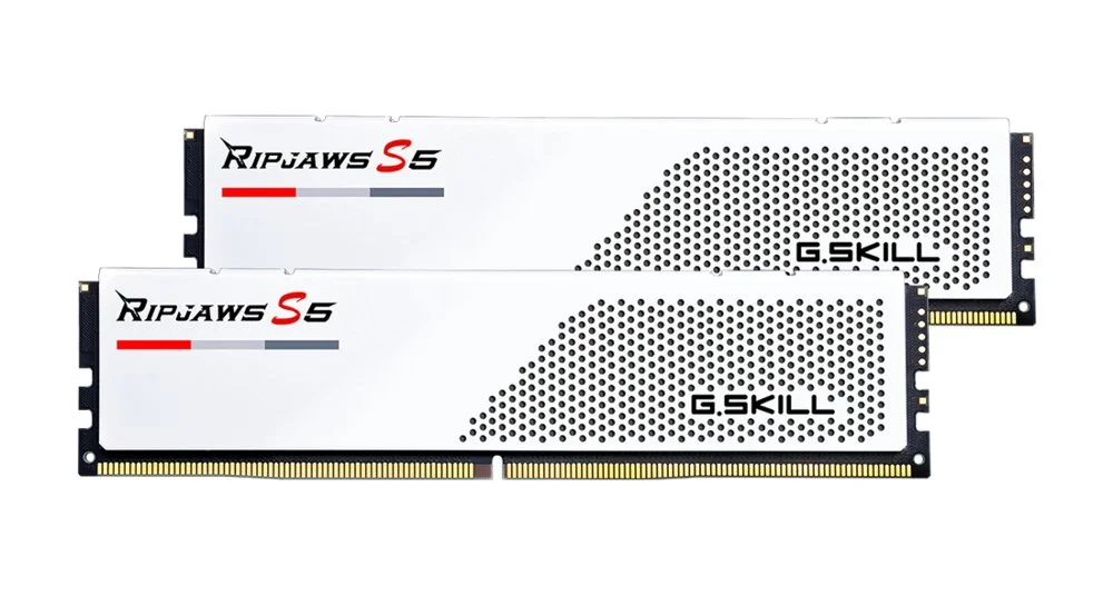 G.Skill Ripjaws S5 Weiß | 32GB 2x16GB DDR5 | 5200MHz | DIMM | CL36 | Speicher­modul | RAM