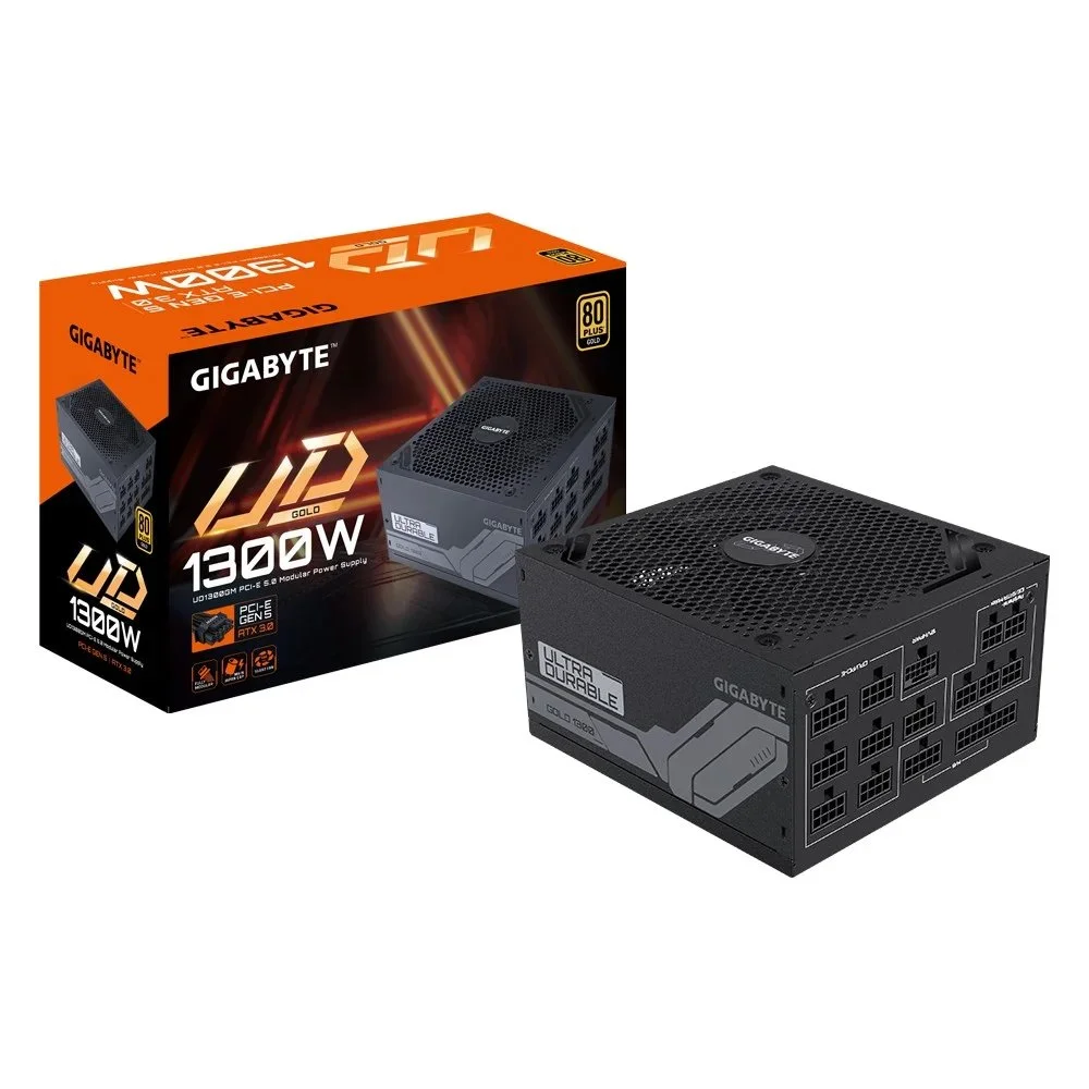 Gigabyte UD1300GM PG5 | 1300W Gold | 20+4 Pin | ATX | Schwarz | Netzteil