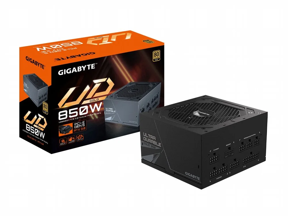 Gigabyte GP-UD850GM PG5 | 850W Gold | 20+4 Pin | ATX | Schwarz | Netzteil