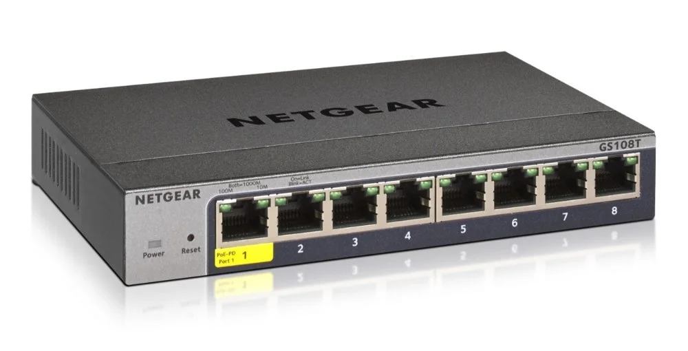 NETGEAR GS108Tv3 | Managed L2 Switch | 8 Ports | Gigabit Ethernet (10/100/1000 Mbit/s)