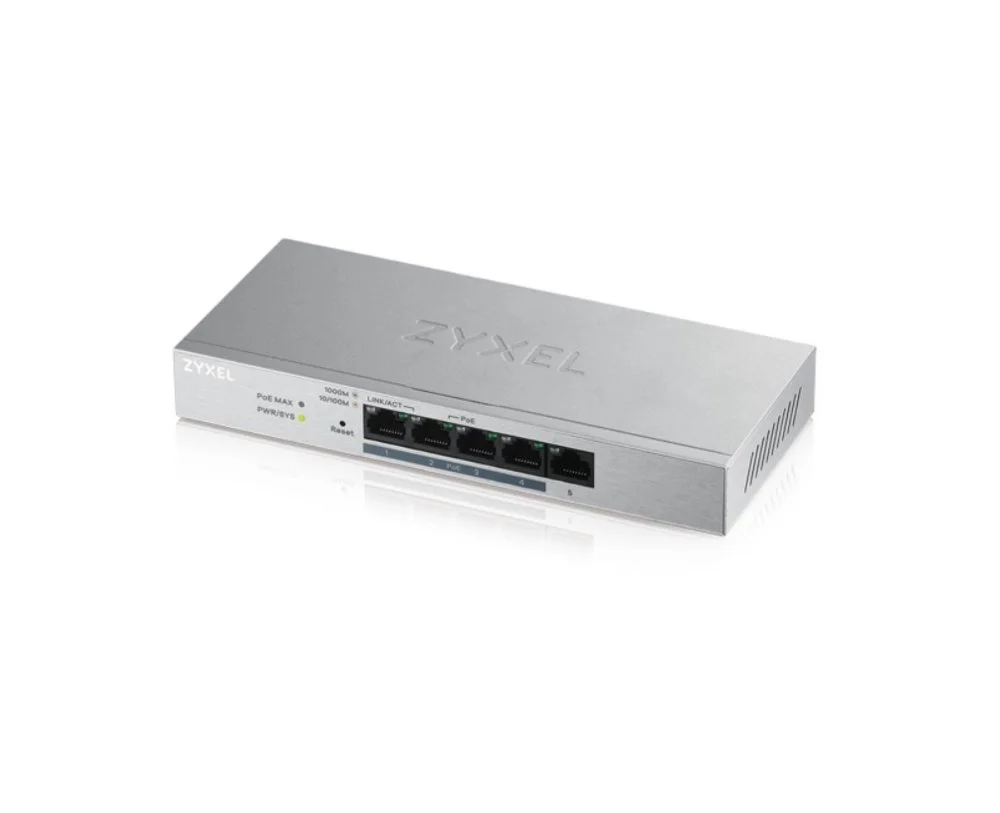 Zyxel GS1200-5HP v2 | Managed Switch | 5 Ports | Gigabit Ethernet | PoE