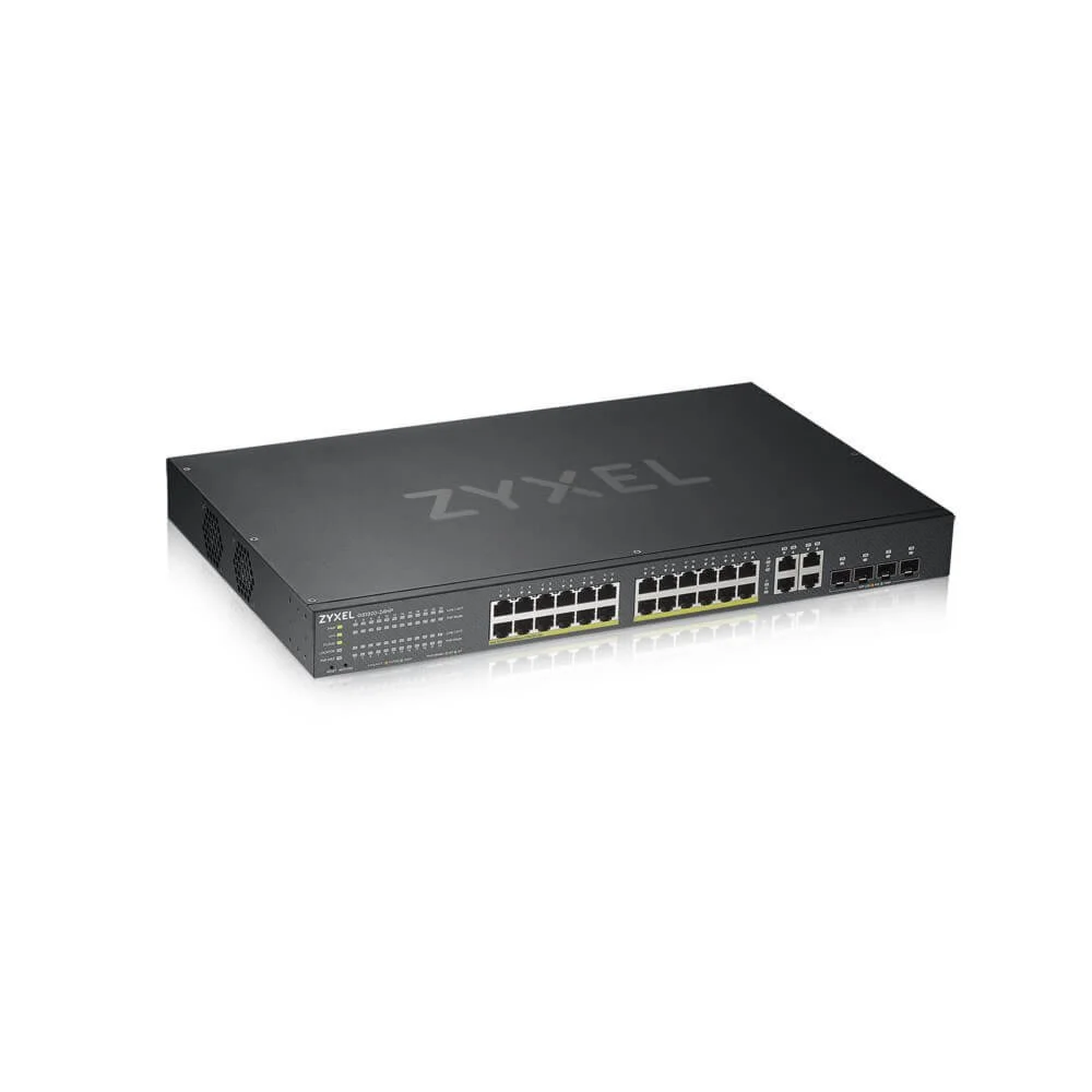 Zyxel GS1920-24HPV2 | Managed L2 Switch | 24 Ports | Gigabit Ethernet (10/100/1000 Mbit/s) | PoE | Schwarz