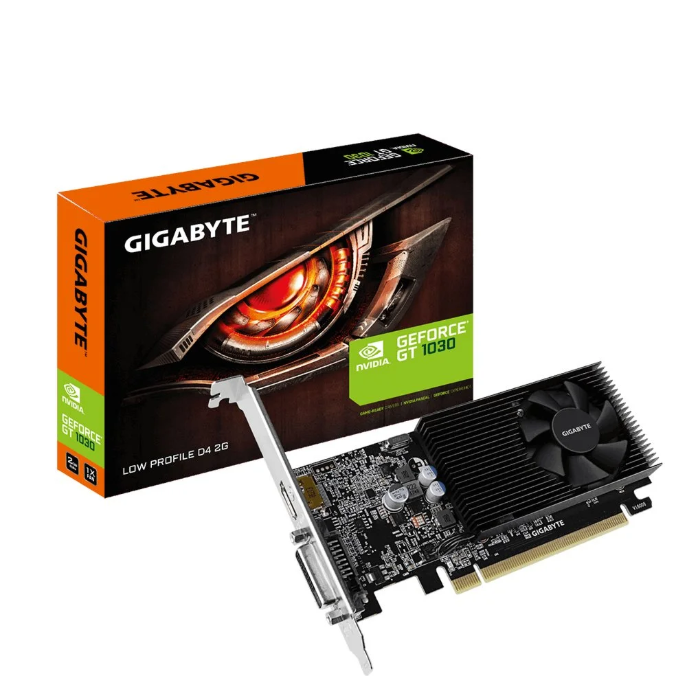 Gigabyte GeForce GT 1030 | 2GB GDDR4 VRAM | Low Profile | Grafikkarte | Nvidia GPU