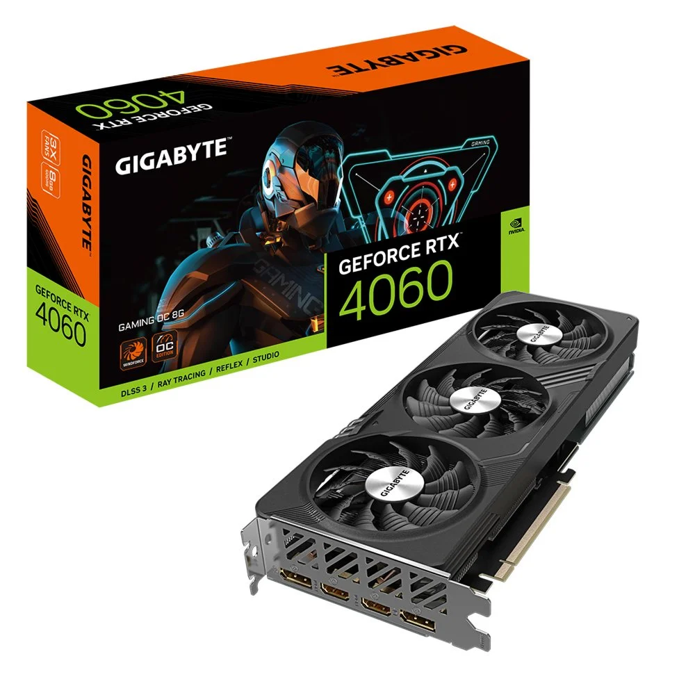 Gigabyte GeForce RTX 4060 Gaming OC | 8GB GDDR6 VRAM | Grafikkarte | Nvidia GPU