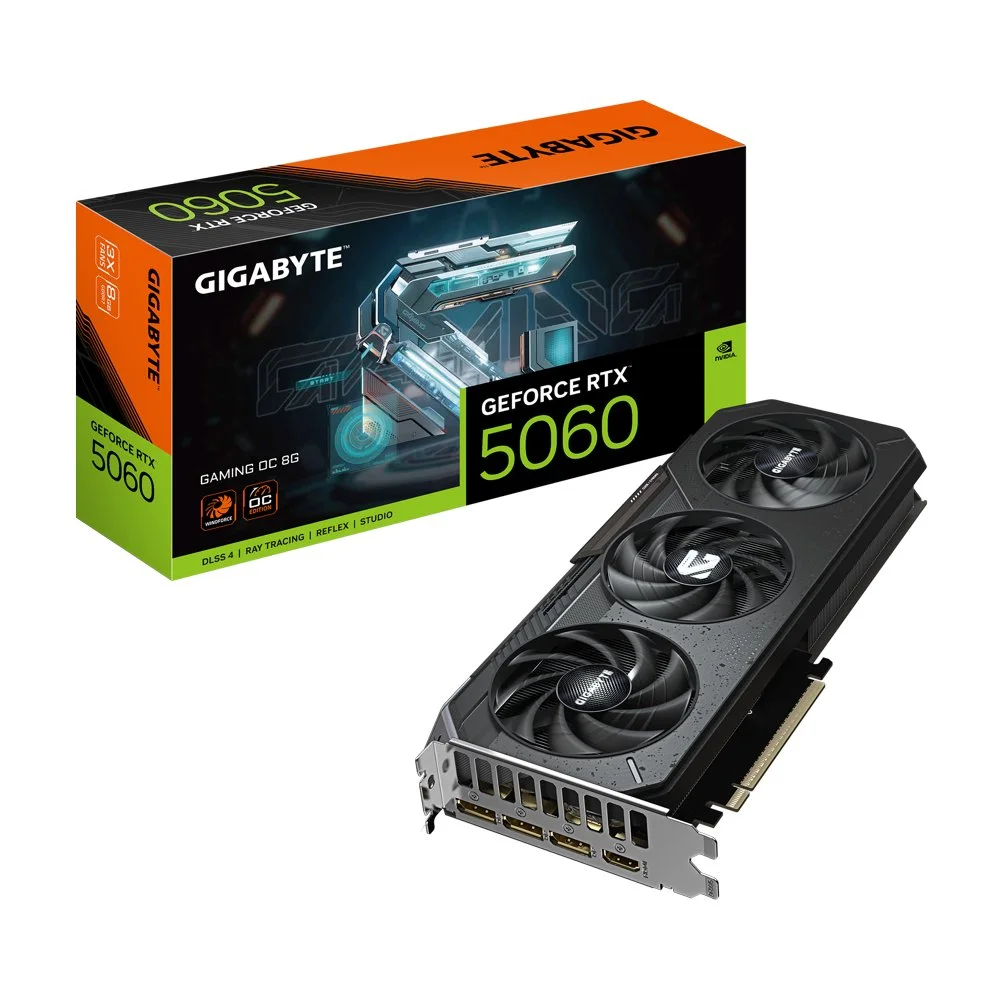 GIGABYTE GeForce RTX 5060 GAMING OC | 8GB GDDR7 | DLSS 4 | Grafikkarte | Nvidia GPU