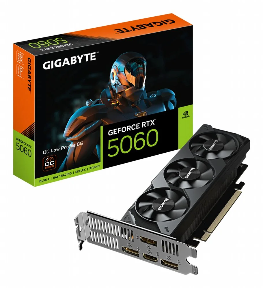 Gigabyte GeForce RTX 5060 OC Low Profile | 8GB GDDR7 VRAM | Grafikkarte | GPU | Nvidia