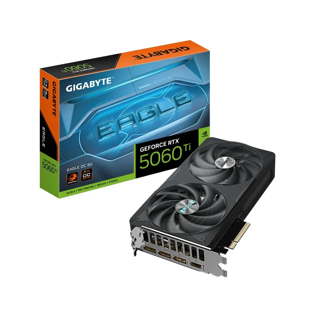 GIGABYTE GeForce RTX 5060 Ti EAGLE OC | 8GB GDDR7 | DLSS 4 | Grafikkarte | Nvidia GPU