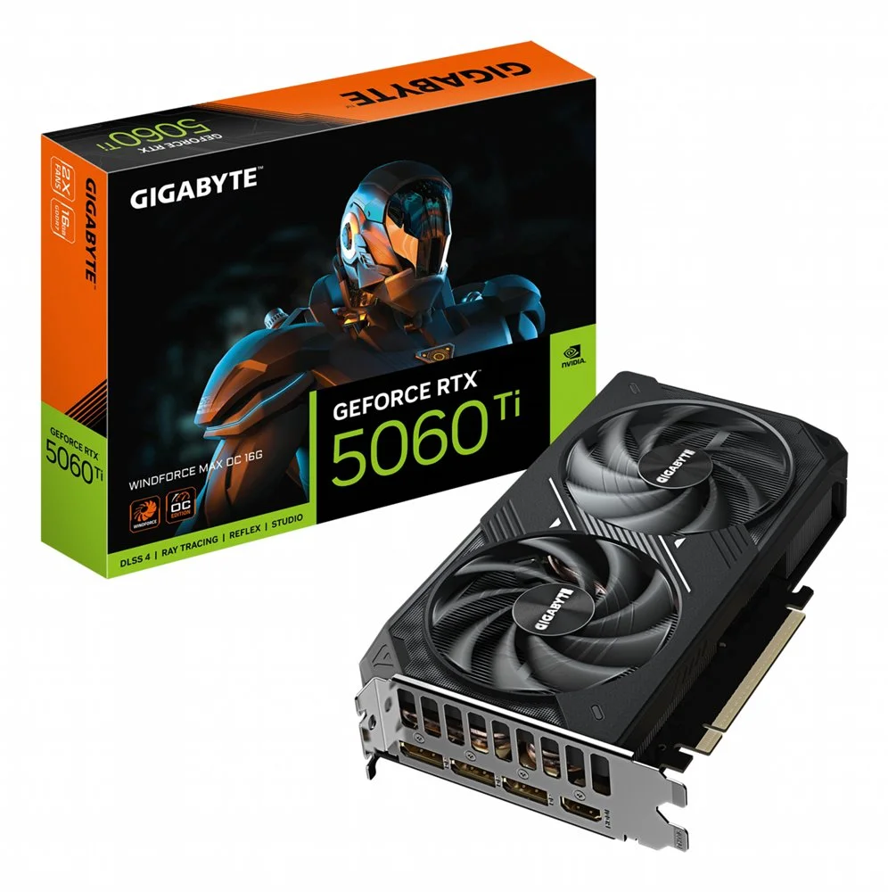Gigabyte GeForce RTX 5060 Ti WINDFORCE MAX OC | 16GB GDDR7 VRAM | Grafikkarte | GPU | Nvidia