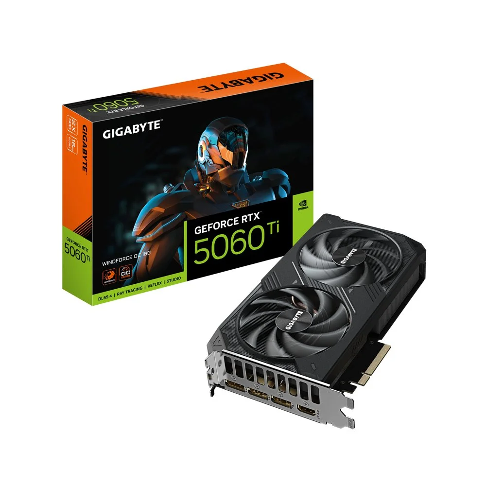 GIGABYTE GeForce RTX 5060 Ti WINDFORCE OC | 16GB GDDR7 | DLSS 4 | Grafikkarte | Nvidia GPU